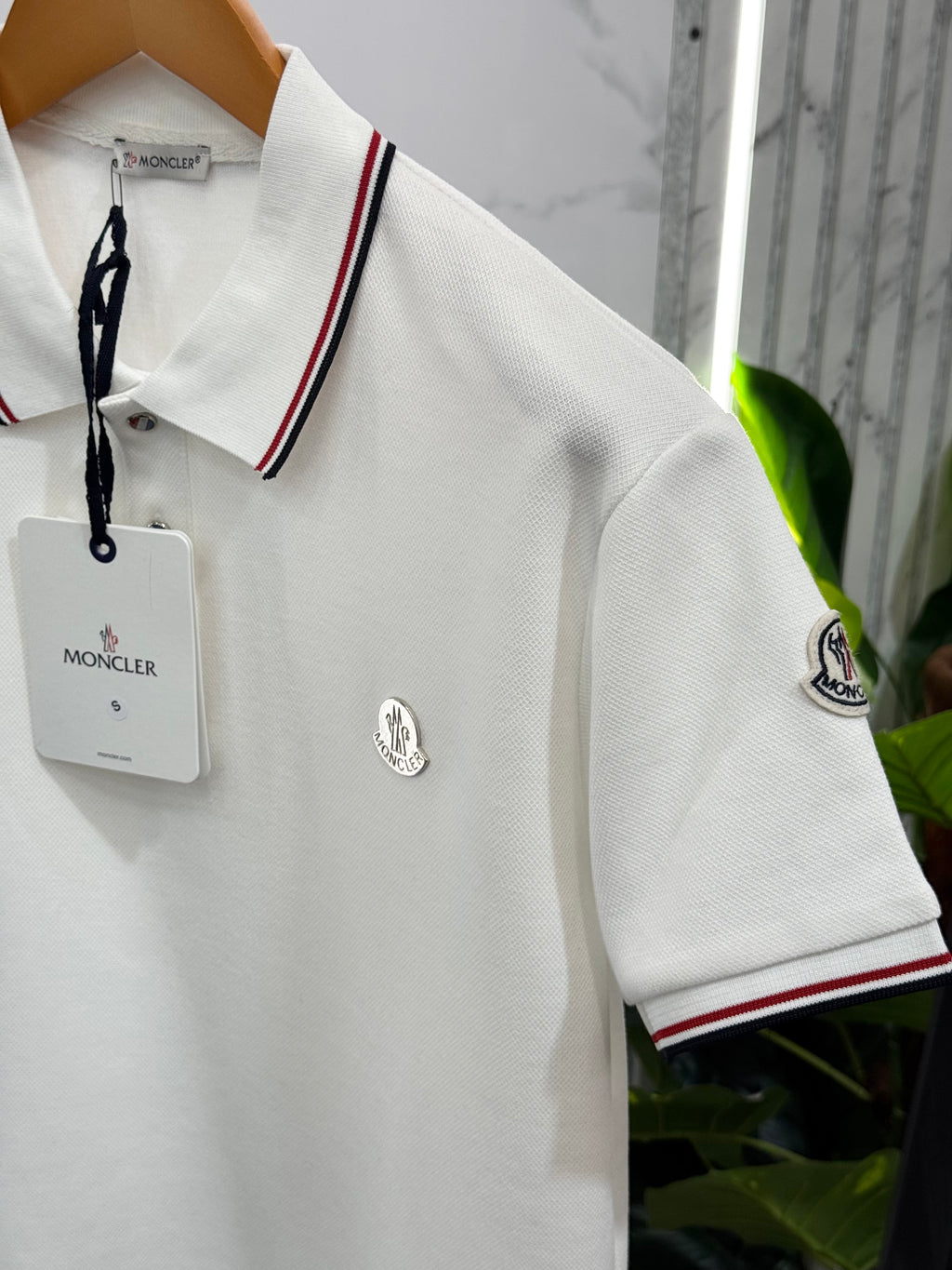 Moncler Polo Ανδρικό - White - NEW1693