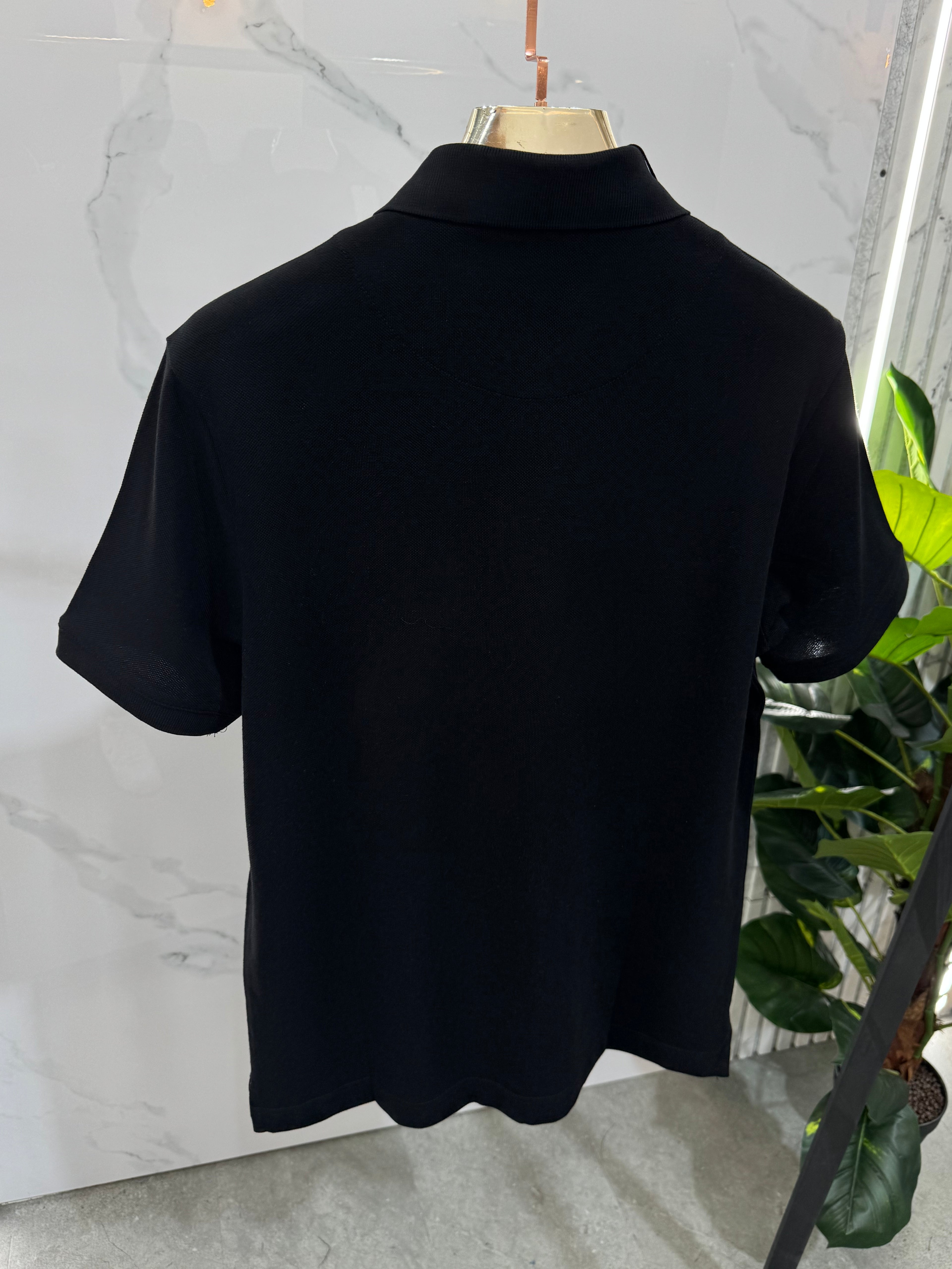 Karl Lagerfeld Essentials Polo Ανδρικό - Black - NEW1635