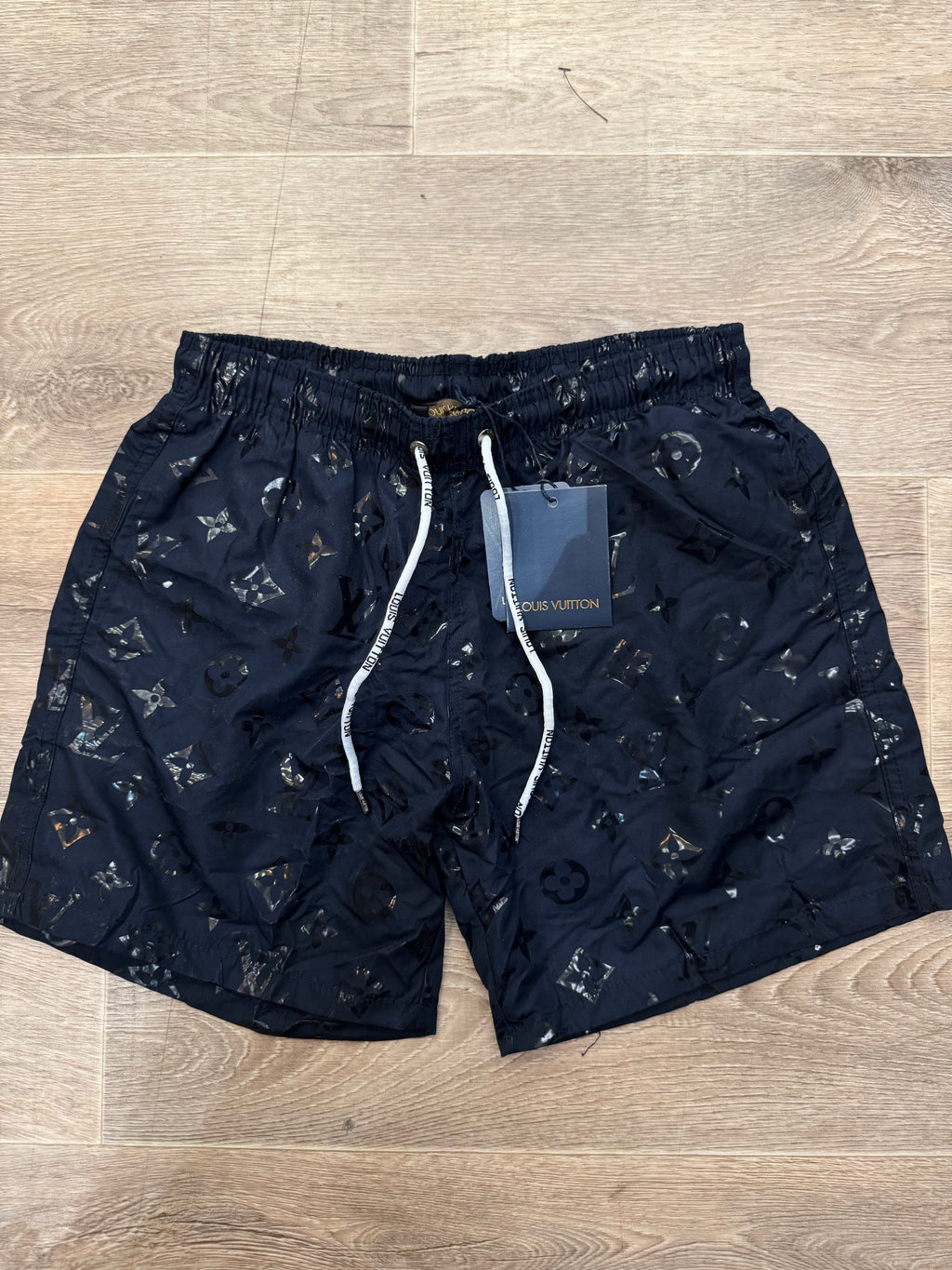 LOUIS VUITTON Monogram Swim Shorts – Black / Navy - NEW1105