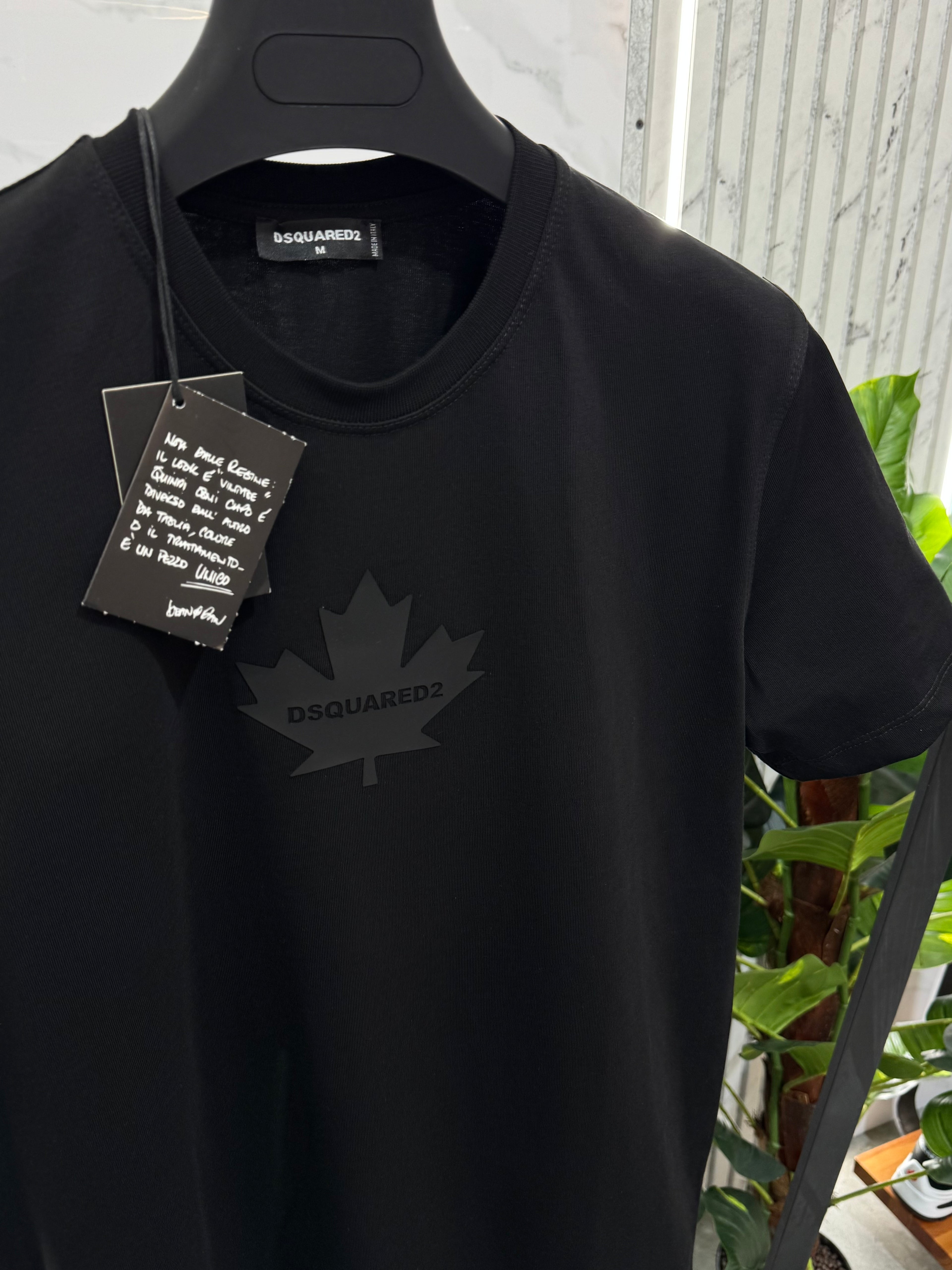 Dsquared2 Ανδρικό T-shirt "Maple Leaf" - Black - NEW1674