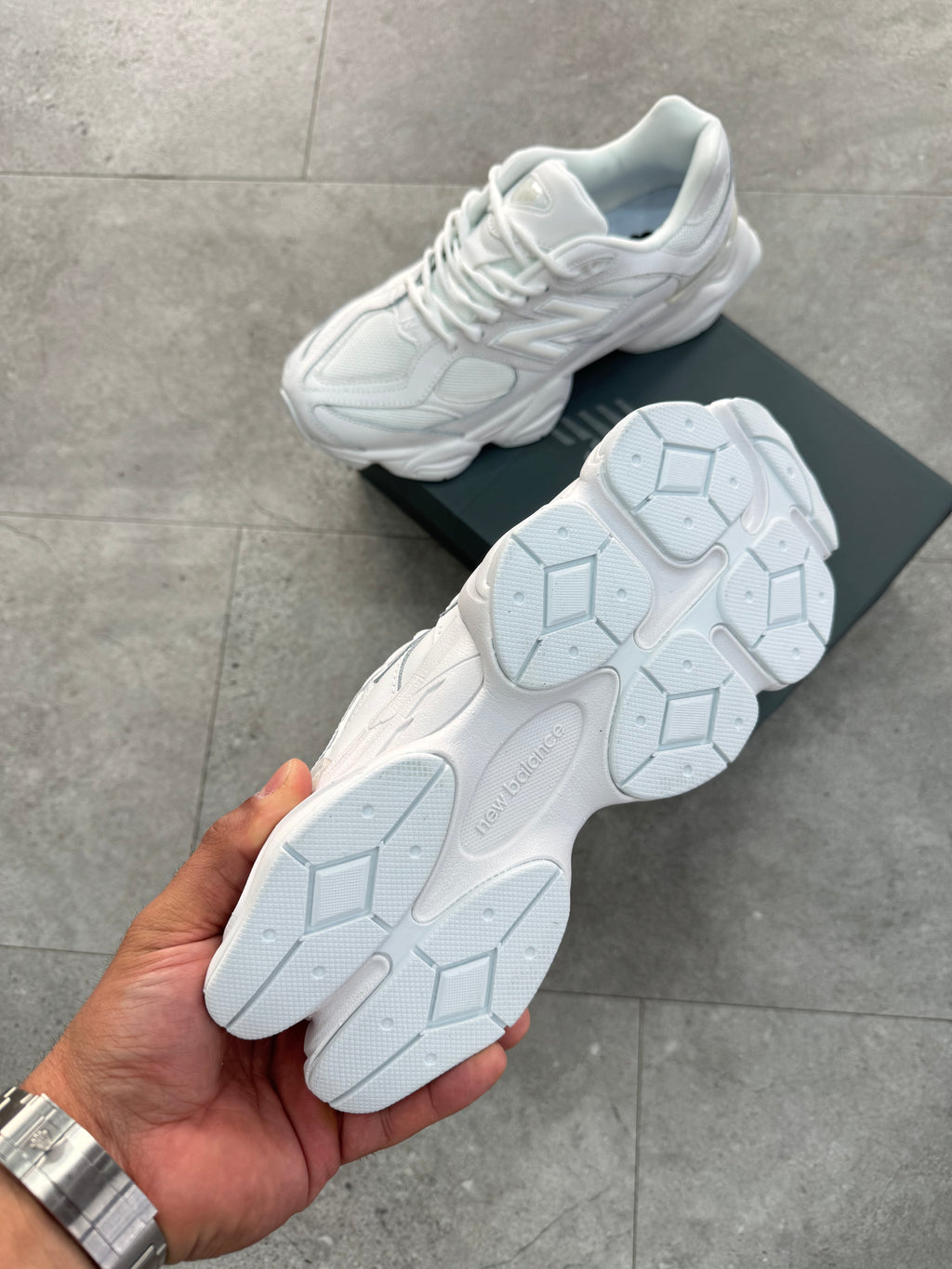 New Balance 9060 "triple white" - NEW1626