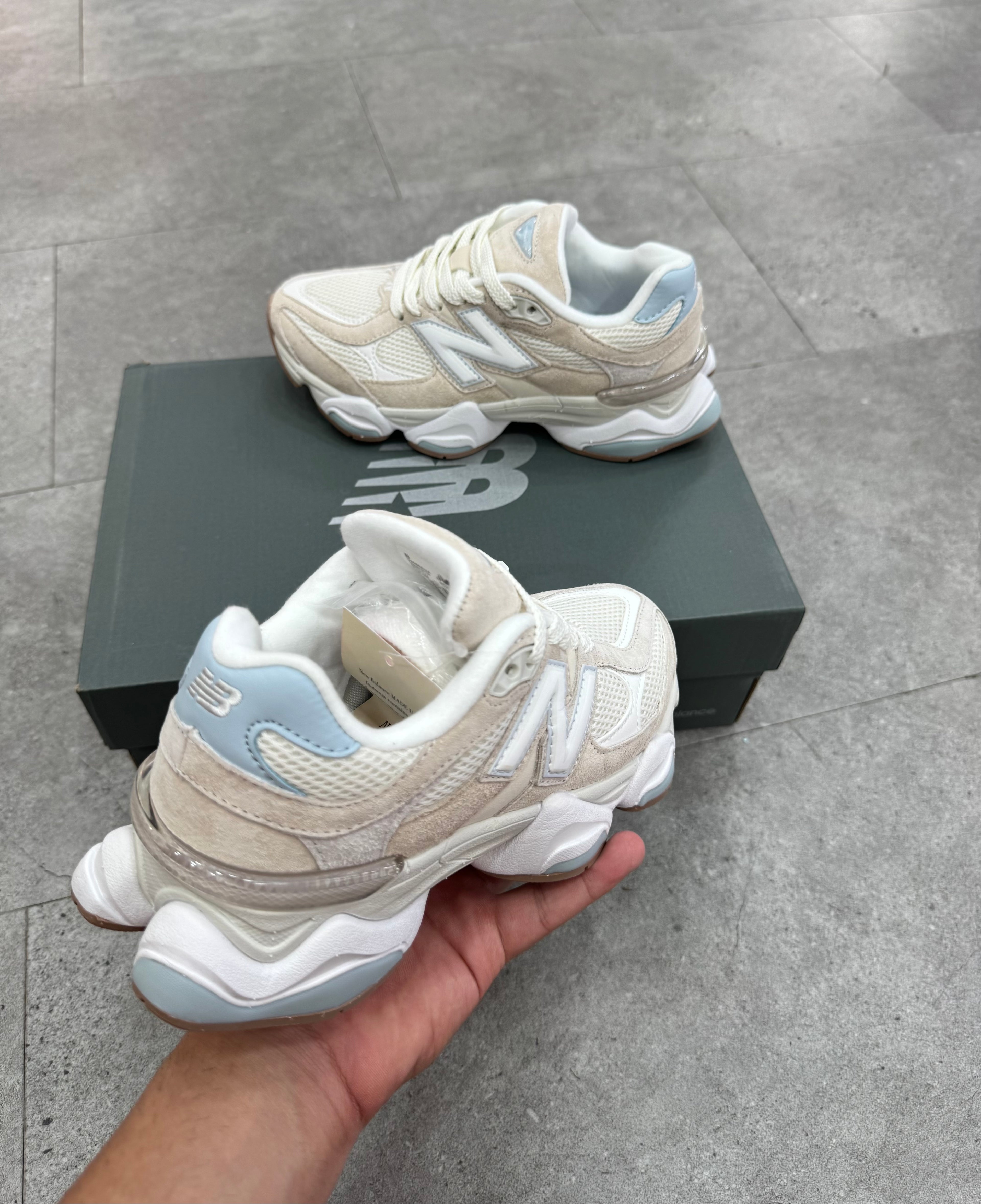 NEW BALANCE 9060 – Cream / Light Blue - NEW1807