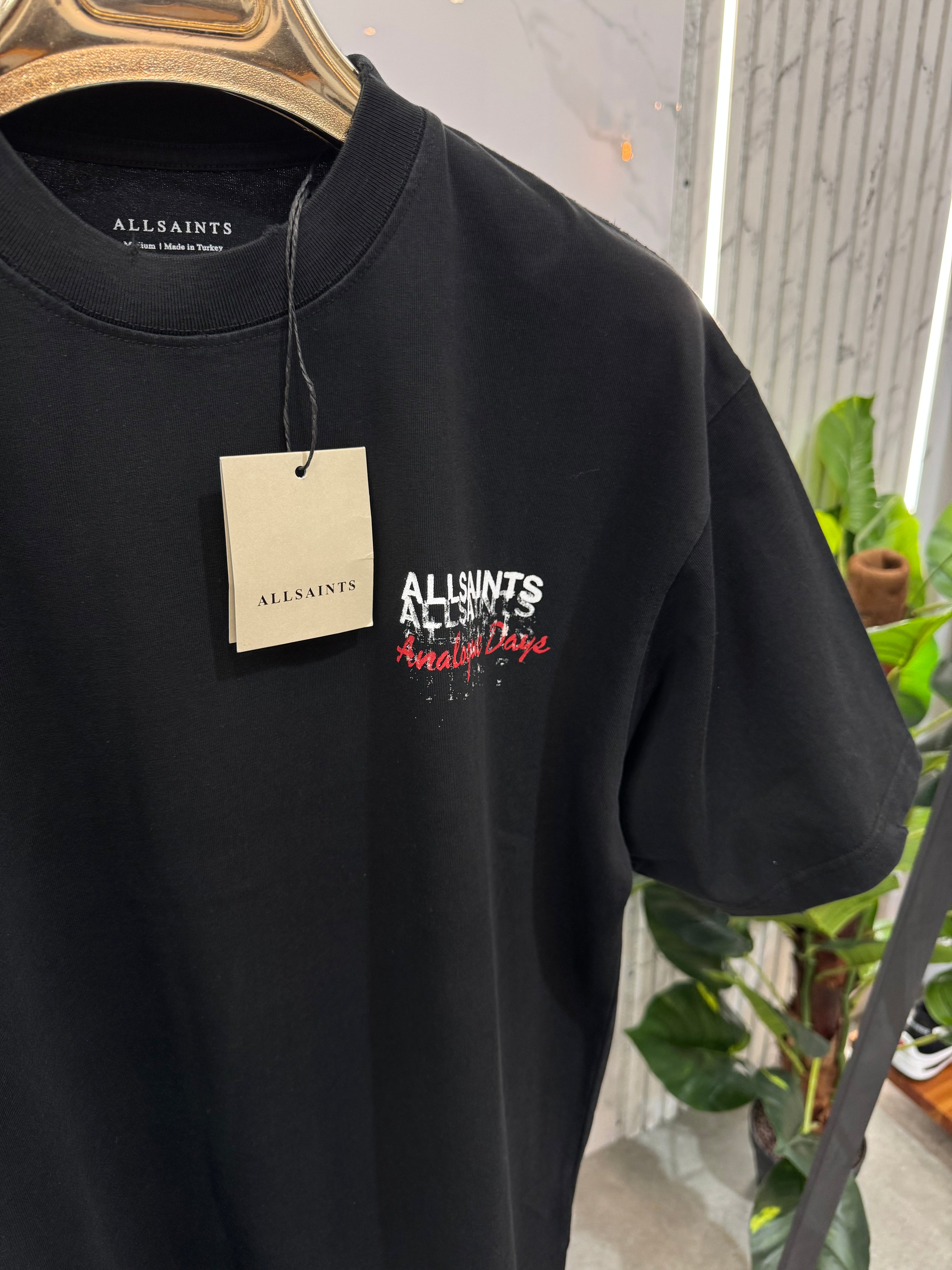 AllSaints Analogue Days Ανδρικό T-Shirt - Black - NEW1636