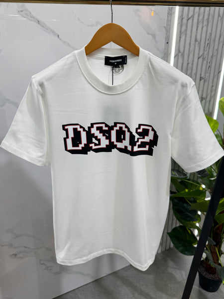 Premium Block Letter Graphic Crewneck T-Shirt – White - NEW1920