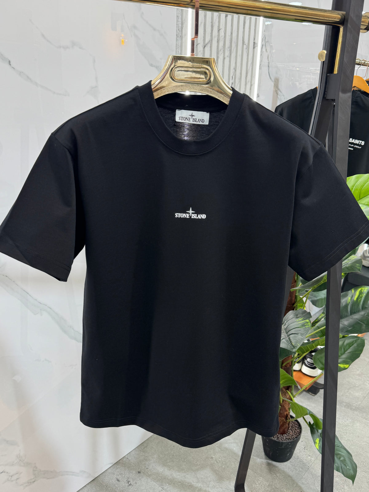 STONE ISLAND Back Compass Logo T-Shirt – Black - NEW1859