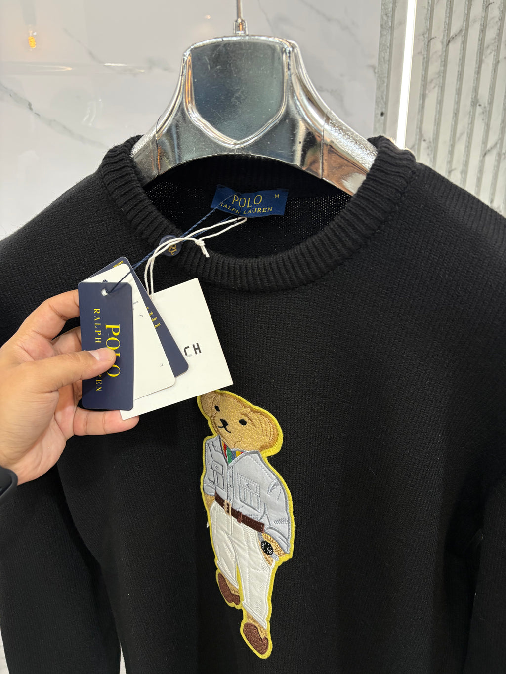 ΠΛΕΚΤΗ POLO RALPH LAUREN ΜΑΚΡΥΜΑΝΙΚΗ - NEW1282