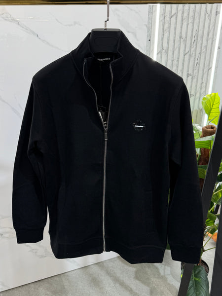 DSQUARED2 Full-Zip Sweatshirt Jacket – Black - NEW1868