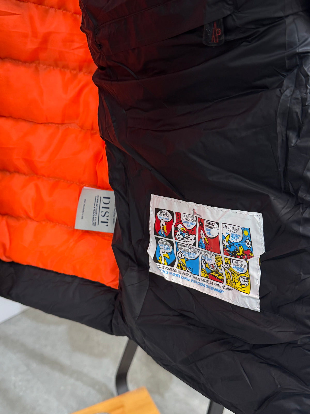 MONCLER Hybrid Knit & Down Puffer Jacket – Black / Orange - NEW1927