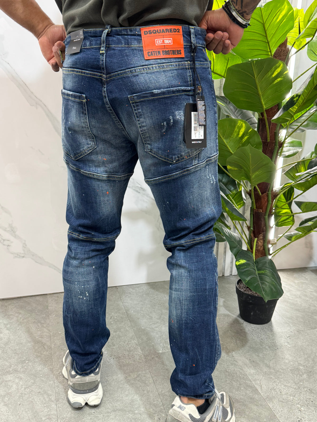 Biker Denim Jeans – Blue Wash - NEW1991