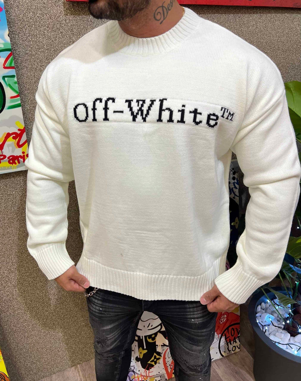SWEATSHIRT OFF WHITE – OF10666