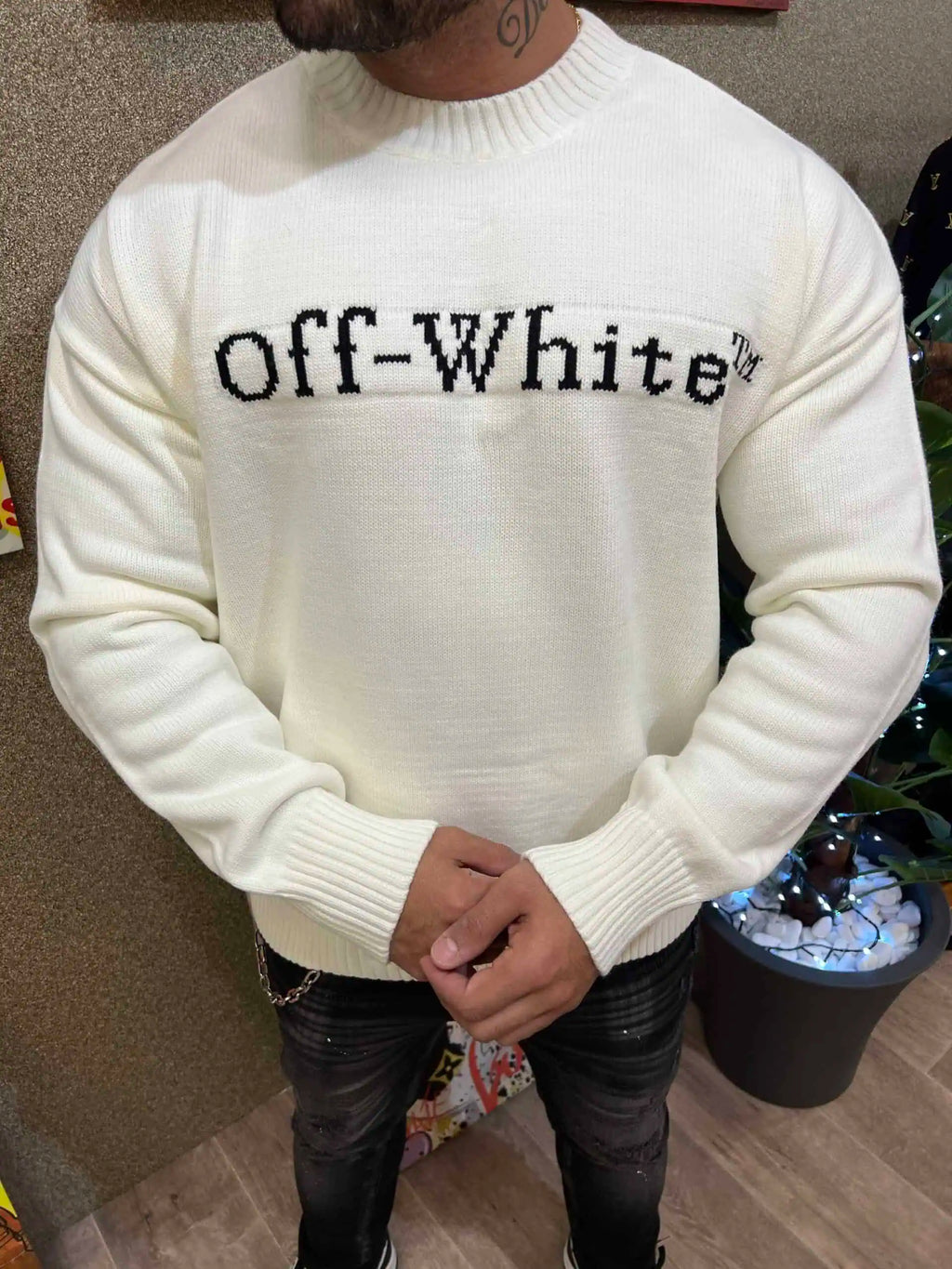 SWEATSHIRT OFF WHITE – OF10666