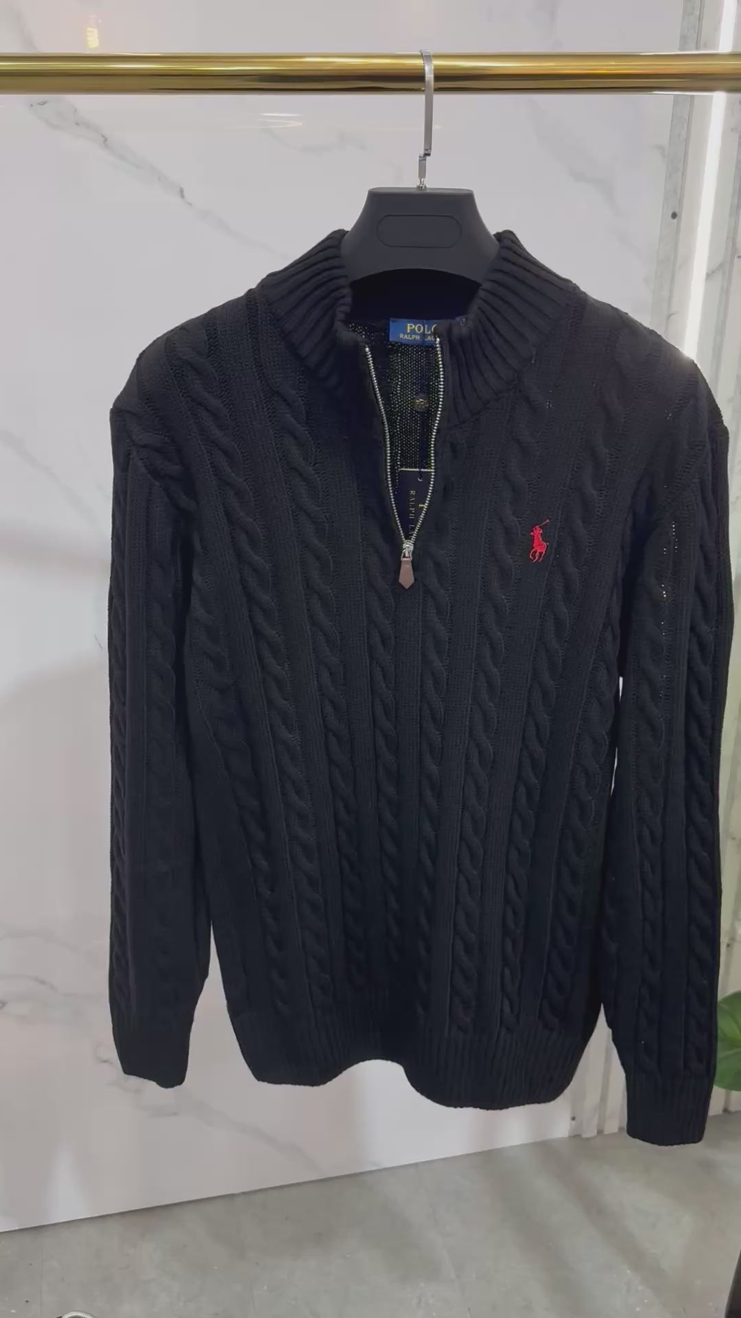 ΠΛΕΚΤΗ POLO RALPH LAUREN ΜΑΚΡΥΜΑΝΙΚΗ HALF ZIP - NEW1412