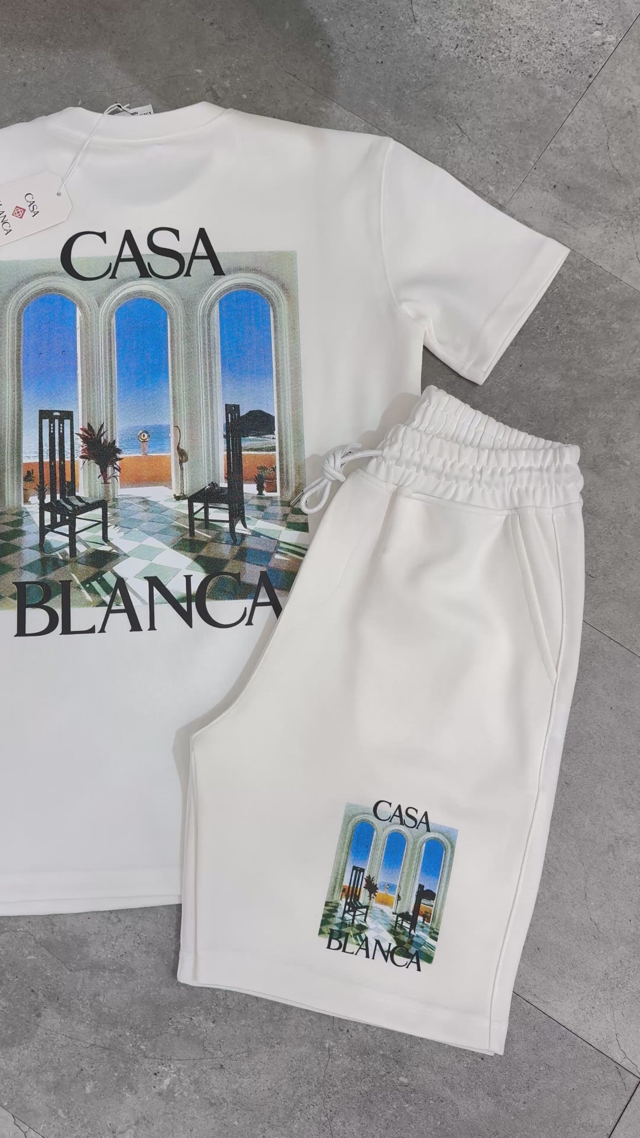 Casablanca Σετ "Archway Pool" - Off White - NEW1664