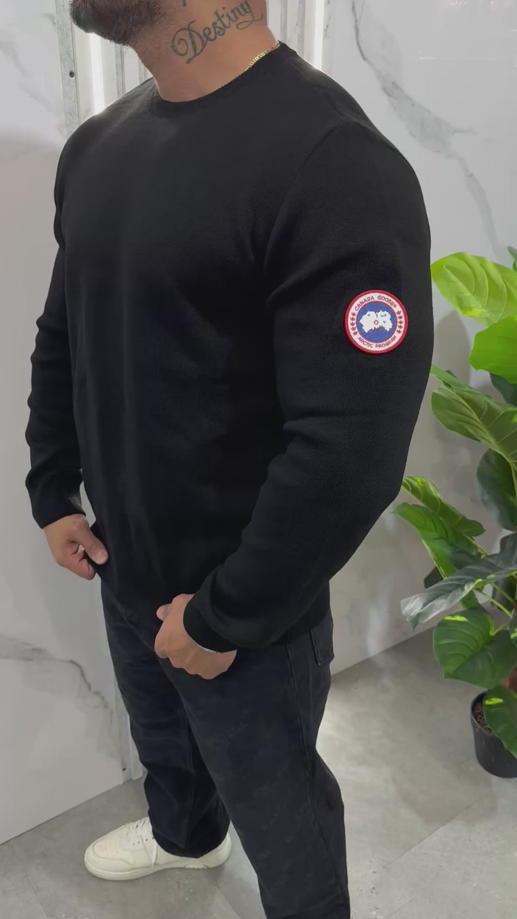 ΠΛΕΚΤΗ CANADA GOOSE ΜΑΚΡΥΜΑΝΙΚΗ - NEW1322