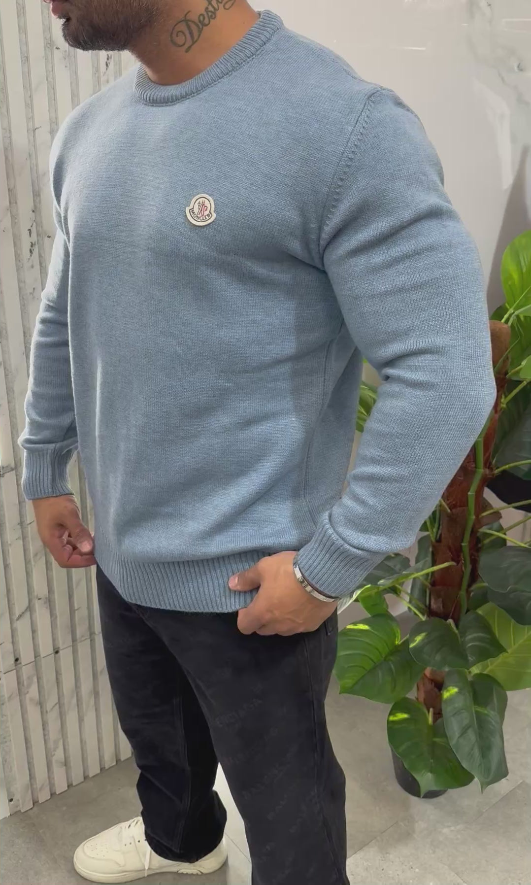 ΠΛΕΚΤΗ MONCLER ΜΑΚΡΥΜΑΝΙΚΗ - NEW1320